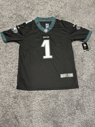 NWT Men’s Jalen Hurts #1 Philadelphia Eagles Black Jersey Size Large