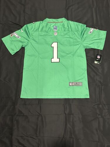 NWT Large Jalen Hurts Philadelphia Eagles Throwback Kelly Green Jersey