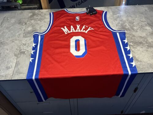 Philadelphia 76ers Tyrese Maxey Swingman Jersey Statement Edition XL