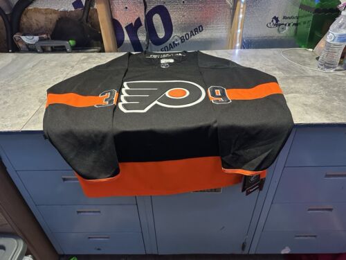NWT Matvei Michkov #39 Philadelphia Flyers Men's Large Stitched Jersey Black.