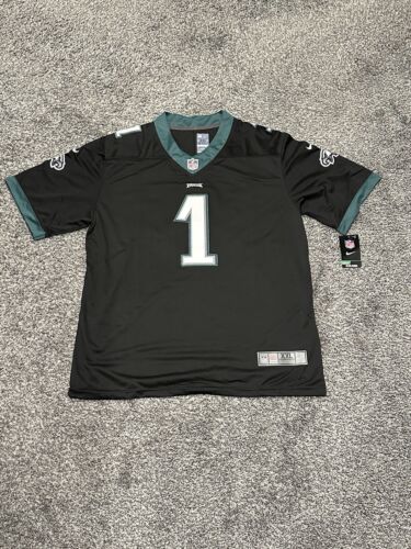 NWT Men’s 2XL Jalen Hurts #1 Philadelphia Eagles Black Jersey Size XXL