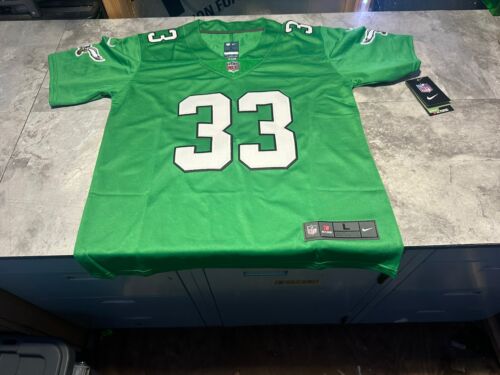 NWT Youth Large Philadelphia Eagles Cooper DeJean Throwback Kelly Green Jersey