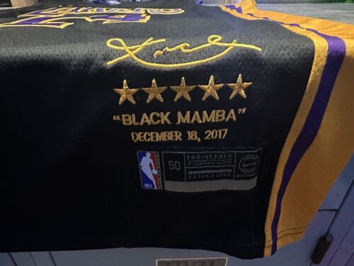 NWT Kobe Bryant No# 24 jersey Black/ Purple Stitched. Size 50.