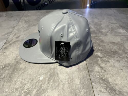 NWT Kipa Premium Philadelphia Eagles Gray Leather Adjustable Hat. Cap.