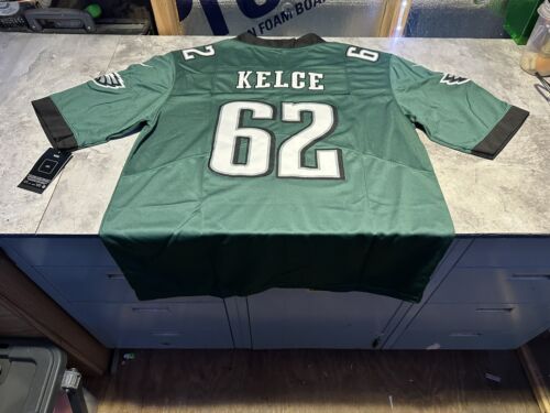 NWT Jason Kelce Philadelphia Eagles Midnight Green Jersey Size Medium