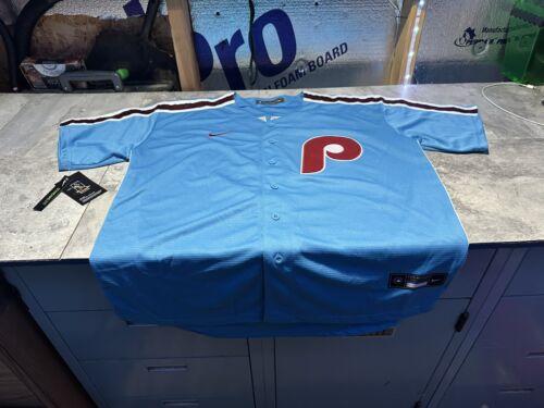 NWT Men’s Bryce Harper Phillies Powder Blue Jersey Size Medium