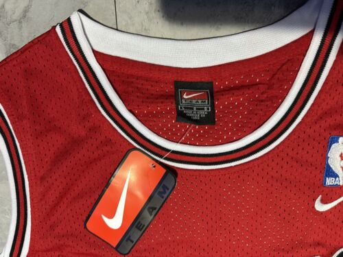 NWT NIKE TEAM Chicago Bulls Michael Jordan #45 Red Jersey Size Large