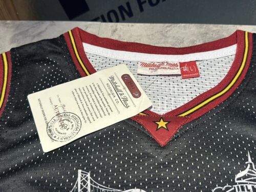 Men's Large Philadelphia 76ers Allen Iverson Mitchell & Ness Tattoo Swingman