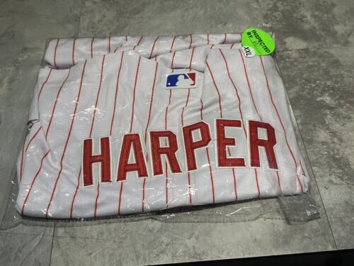 NWT Men’s Bryce Harper Phillies Home Pinstripe Jersey 2XL.