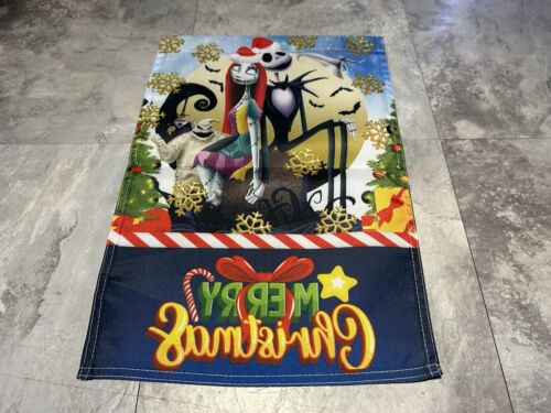 The Nightmare before Christmas Yard Flag 12" 18" Jack Skellington Sally Merry