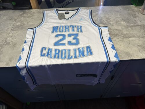 NWT Michael Jordan #23 North Carolina Elite Limited Jersey White Large