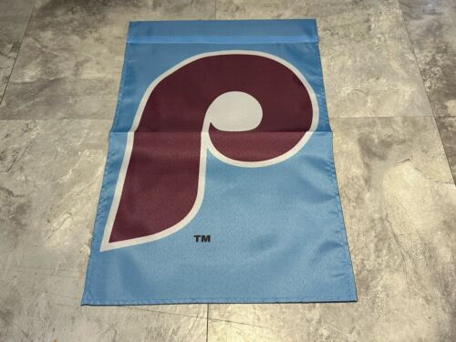 PHILADELPHIA PHILLIES Throwback Sided 11.5" X 17.5" GARDEN FLAG / YARD
