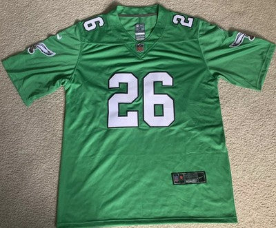 NWT Nike Philadelphia Eagles Saquon Barkley Kelly Green Jersey Size Sm