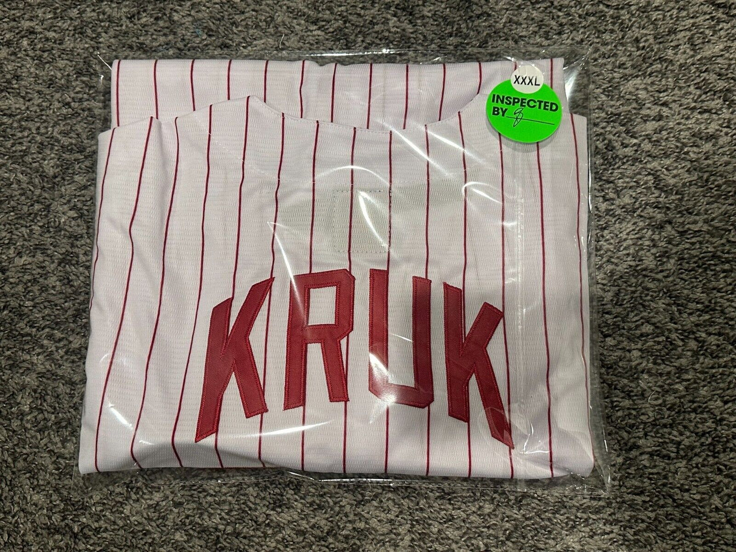 NWT John Kruk Throwback Phillies Jersey 3XL