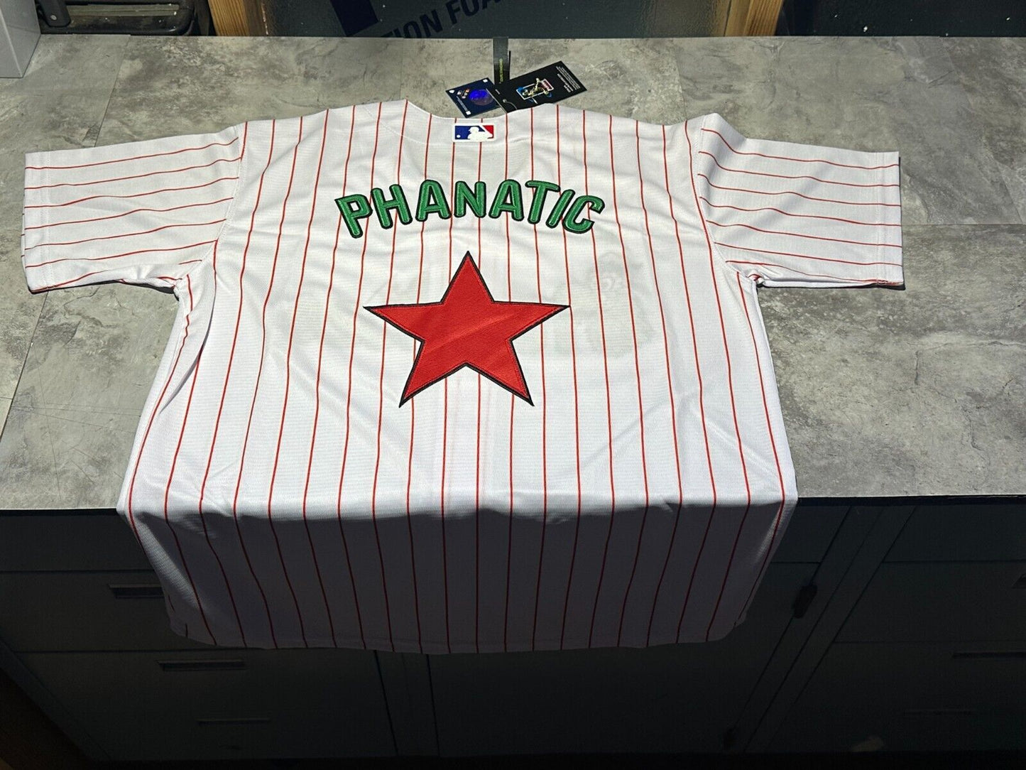 NWT 2024 Kid’s Youth Philadelphia Phillies PHANATIC Jersey Size Large