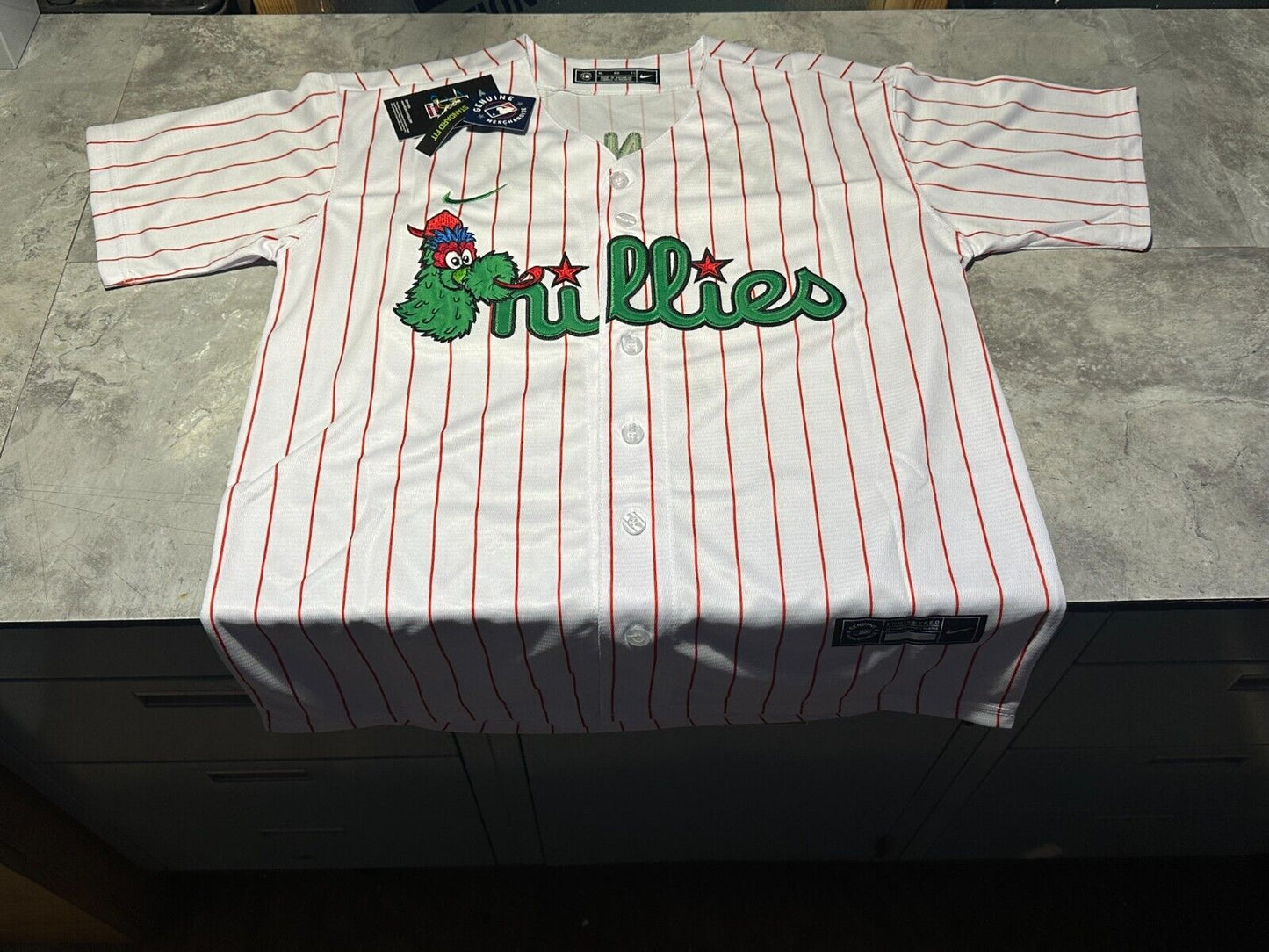 NWT 2024 Kid’s Youth Philadelphia Phillies PHANATIC Jersey Size Large