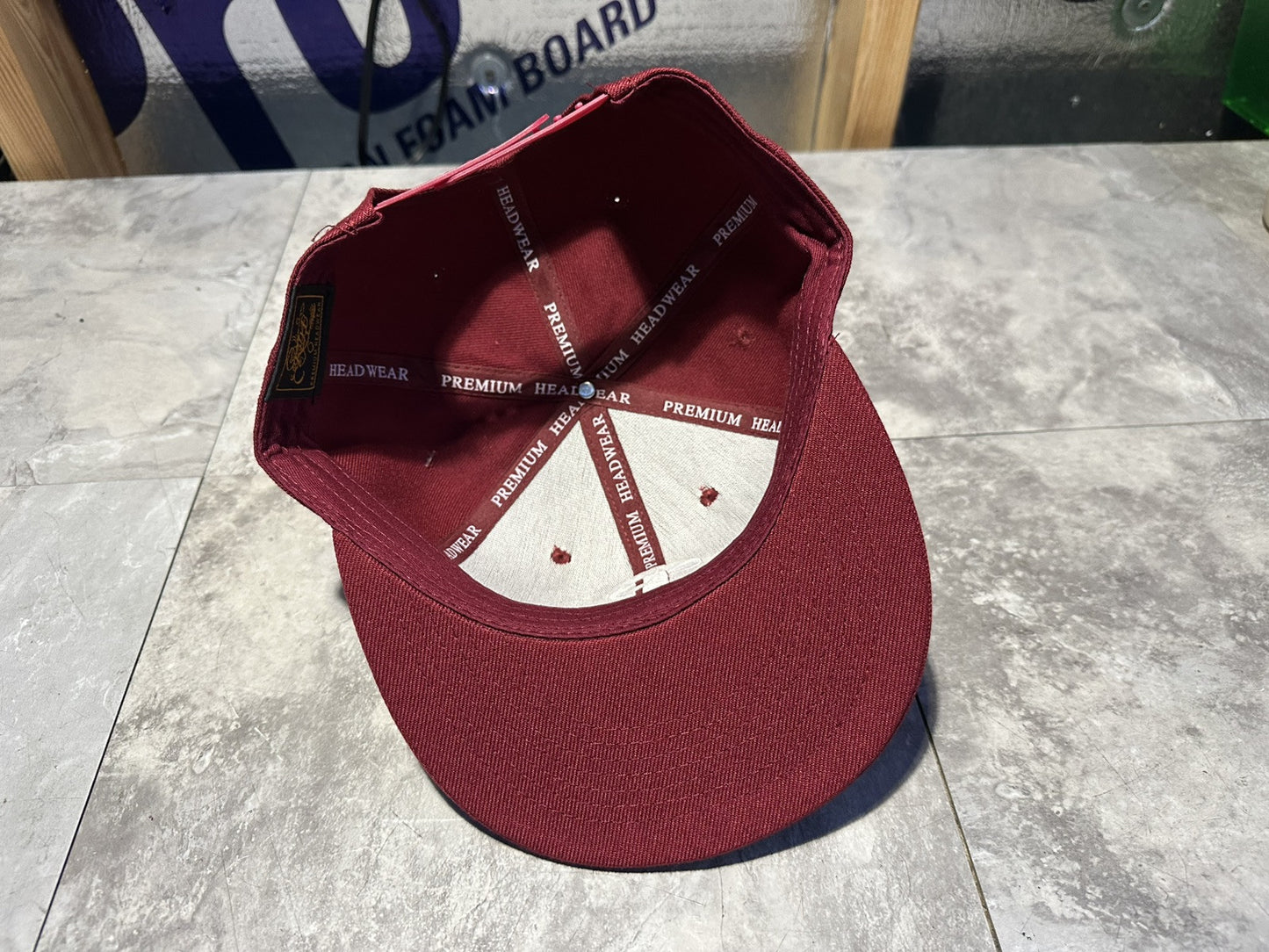 NWT Kipa Premium Philadelphia Phillies Burgundy/ White P Hat Cap Lid