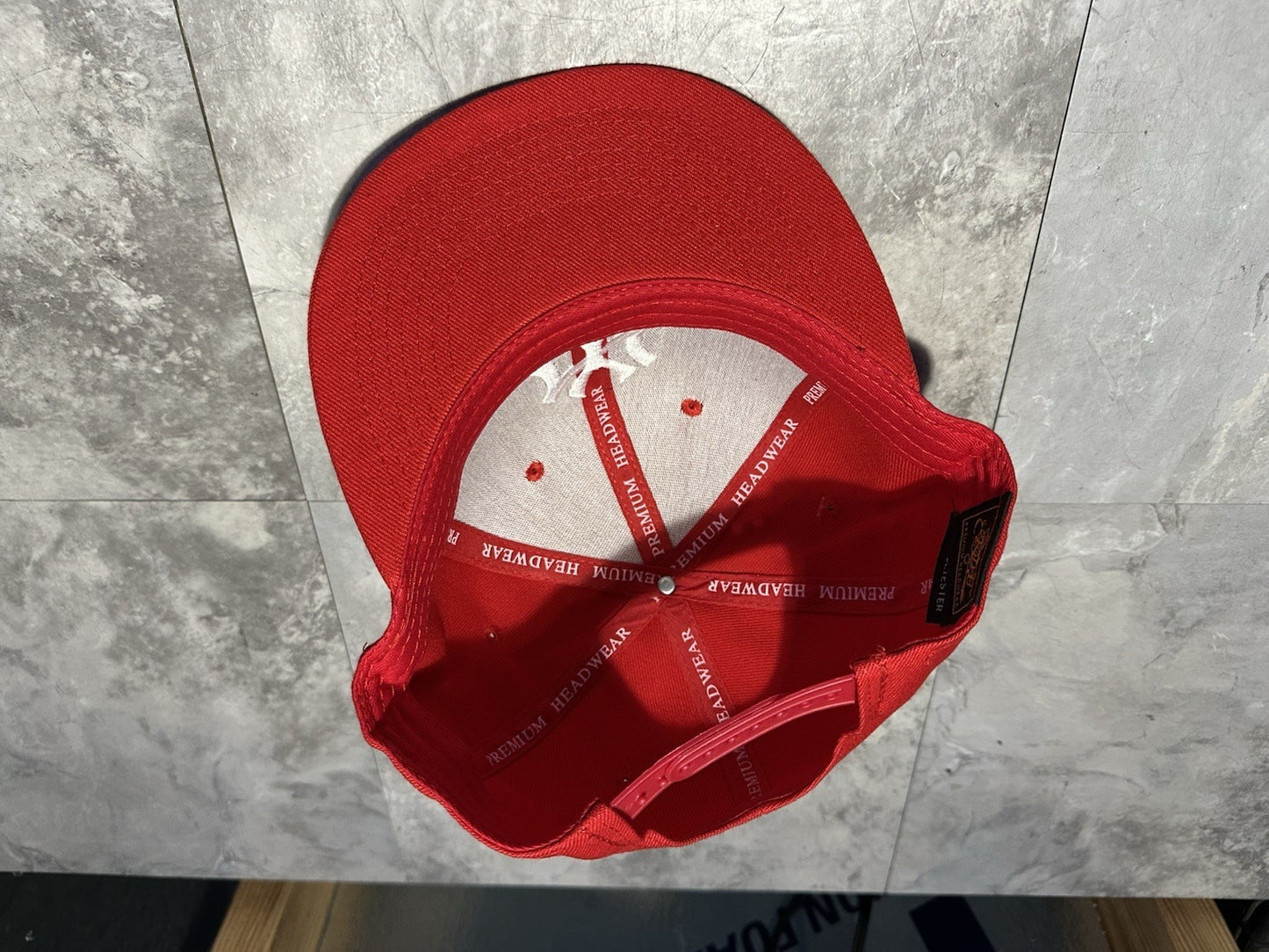 NWT Kipa Premium New York Yankees Red/ White NY Hat Cap Lid