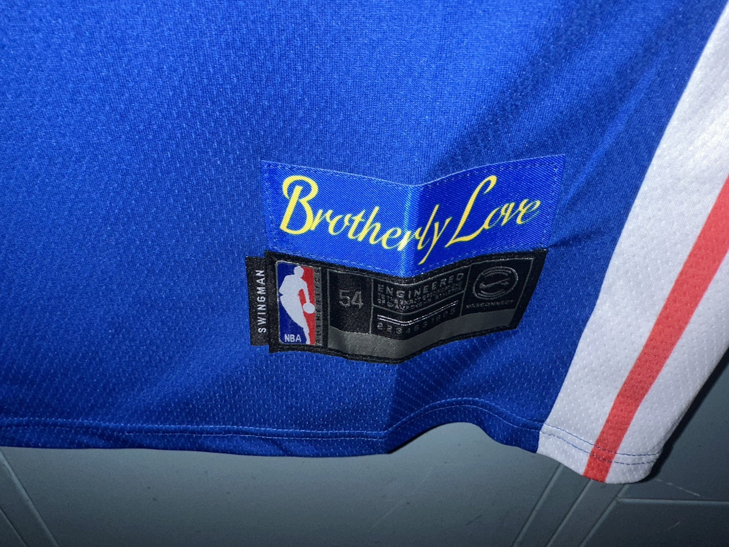 NWT Philadelphia 76ers Joel Embiid Swingman Jersey Statement Edition Blue