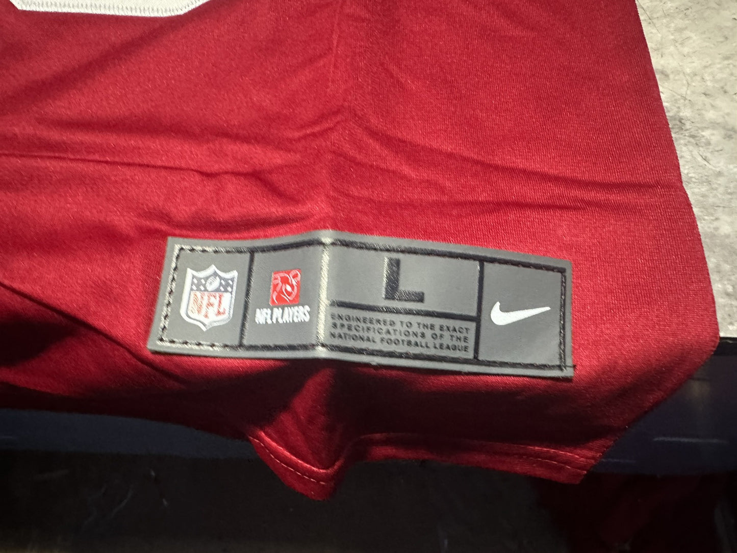 NWT Youth Nike Christian McCaffrey # 23 Large San Francisco 49ers Jersey