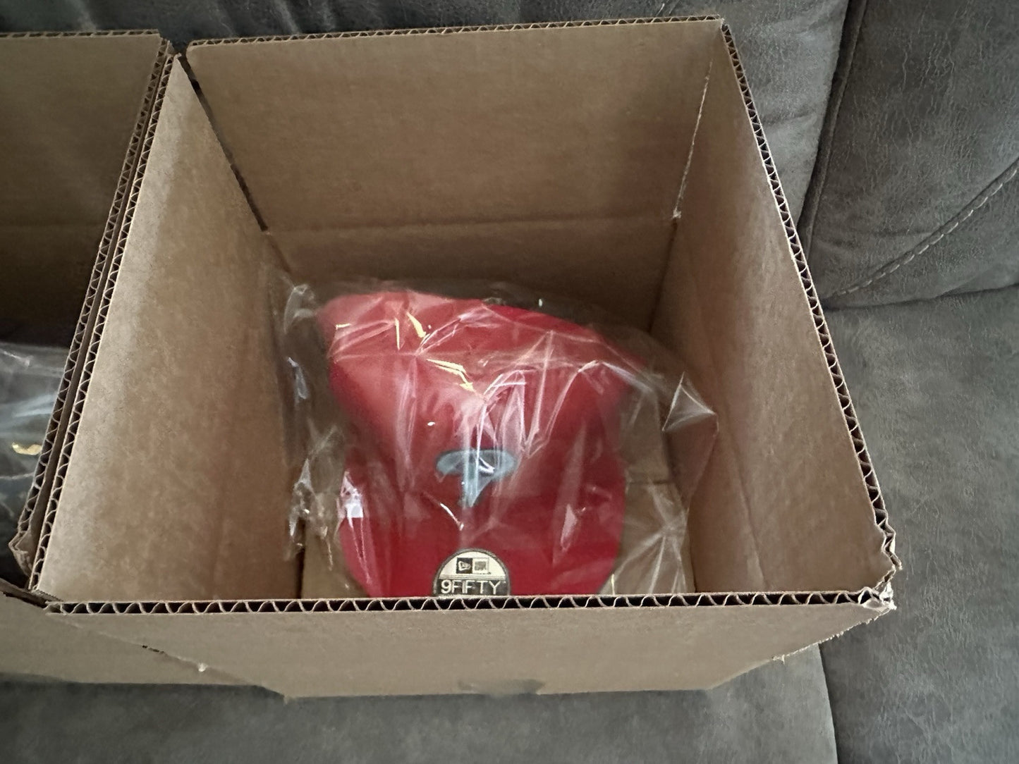 NWT Kipa Premium Philadelphia Phillies Throwback Leather Red/ White P Hat