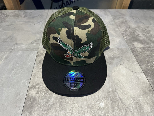 NWT Kipa Premium Throwback Philadelphia Eagles Camou/Black SnapBack Me