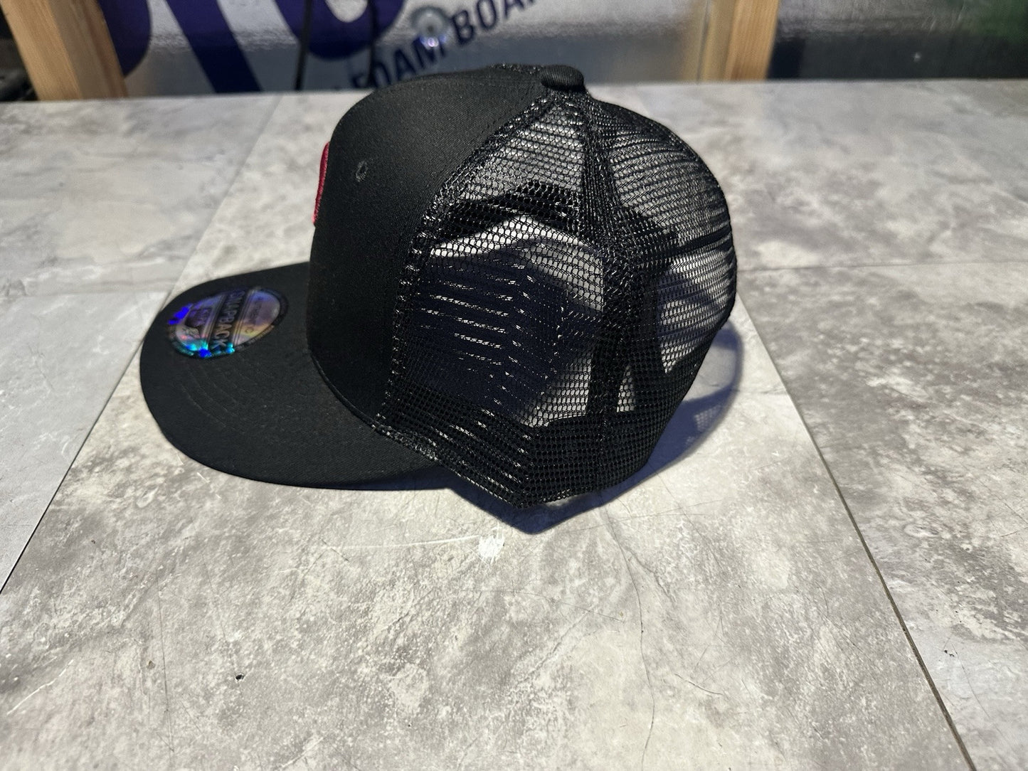 NWT Kipa Premium Philadelphia Throwback Phillies Black/ Red P Mesh Hat