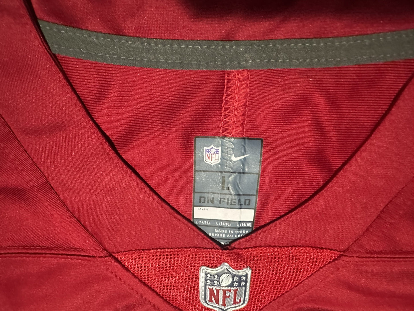 NWT Youth Nike Christian McCaffrey # 23 Large San Francisco 49ers Jersey