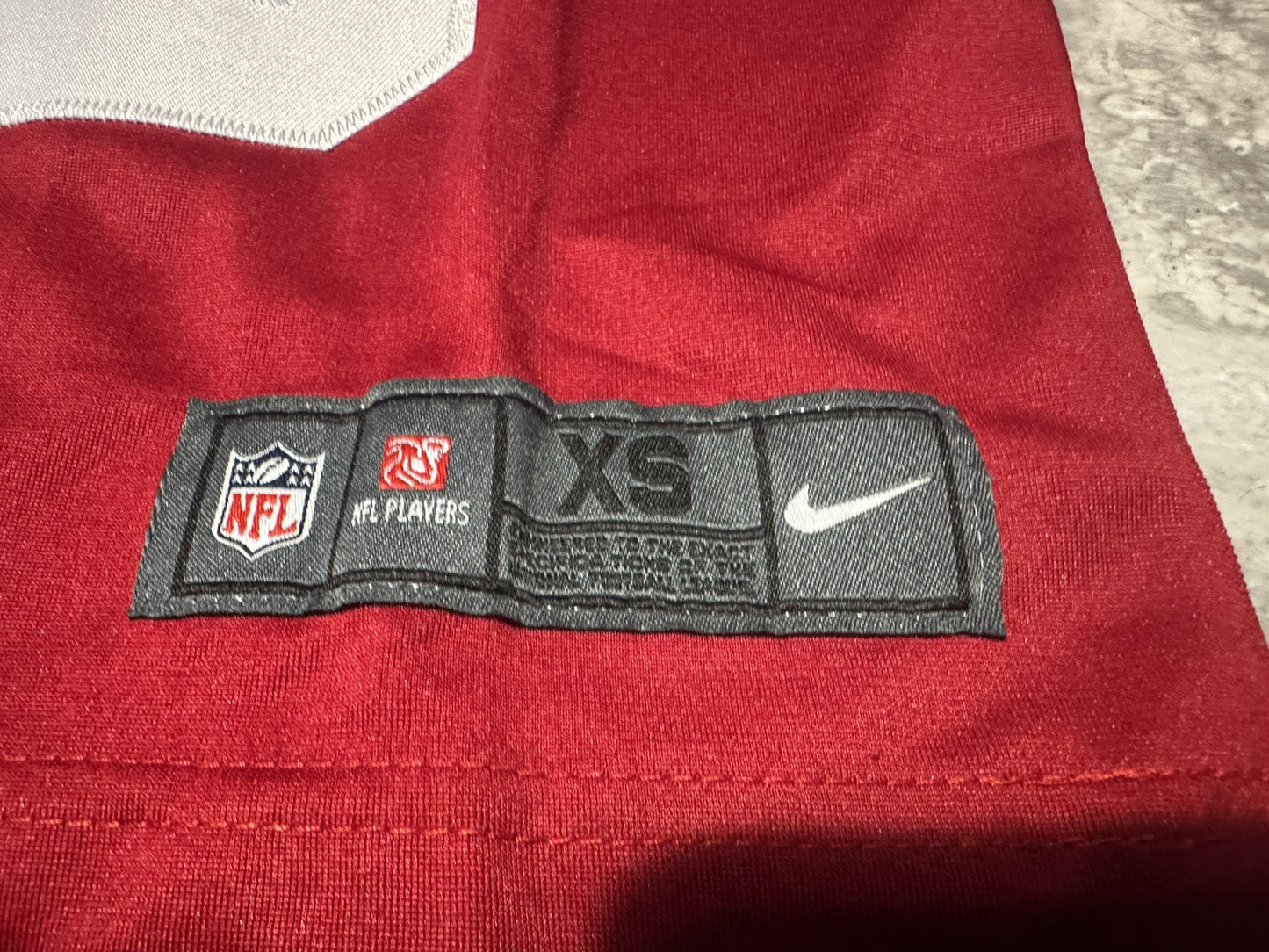 NWOT Youth Nike Christian McCaffrey # 23 XS San Francisco 49ers jersey