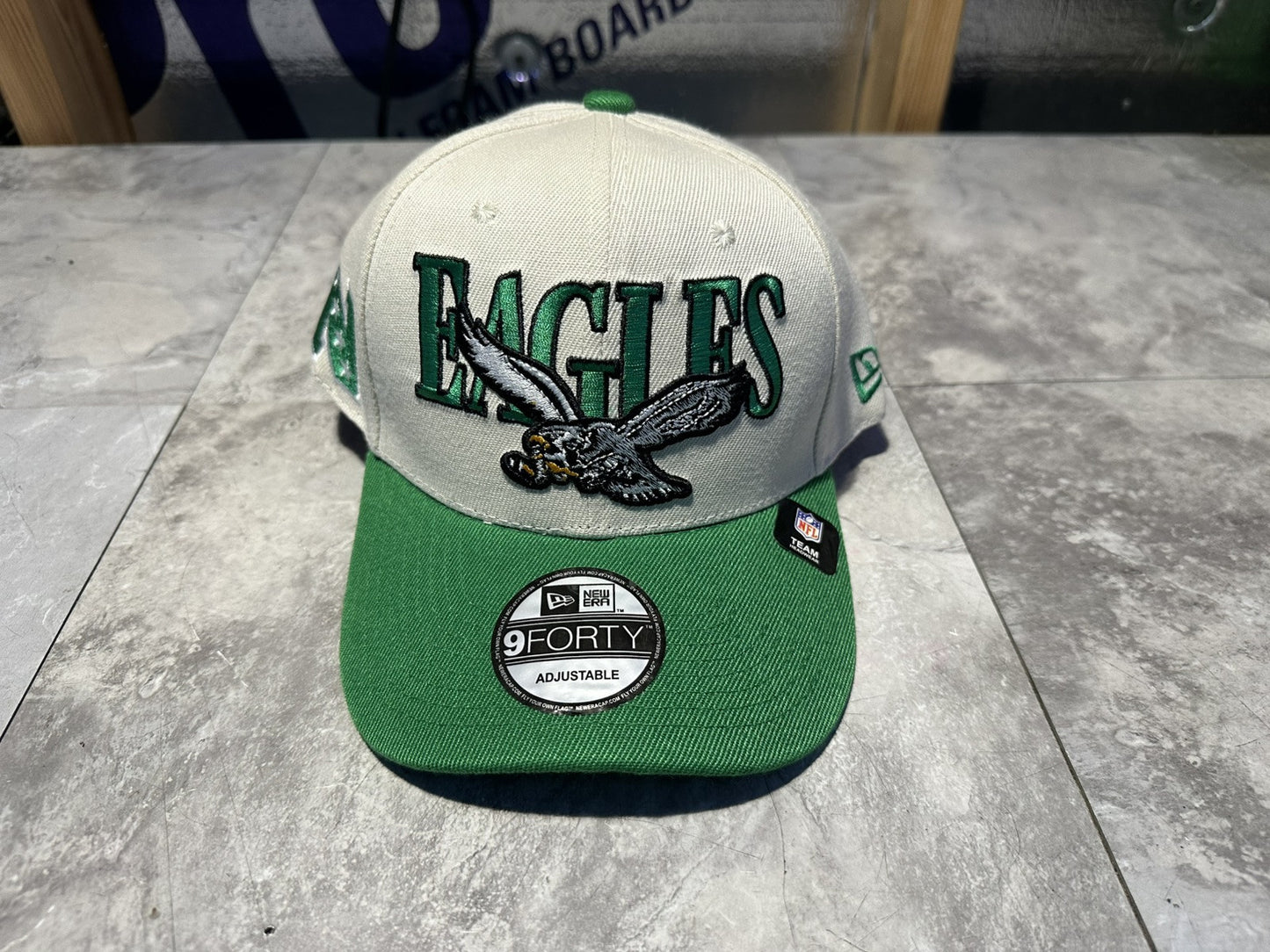 2024 New Era Philadelphia Eagles 9forty SnapBack White Hat Cap