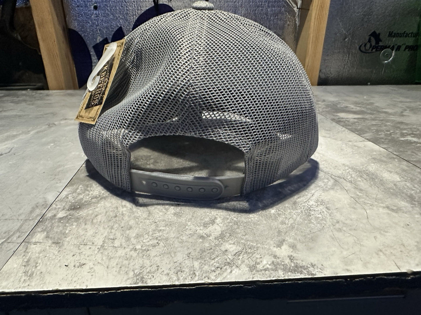 NWT KBETHOS Gray American Flag SnapBack Hat. Cap, Gray.