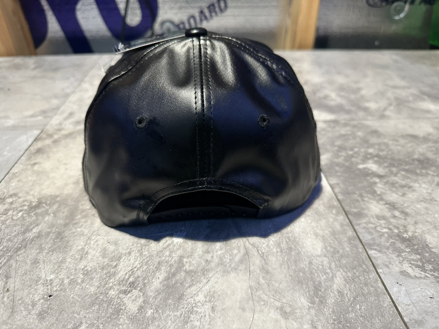 NWT Kipa Premium Philadelphia Phillies Throwback Leather Black Hat White P