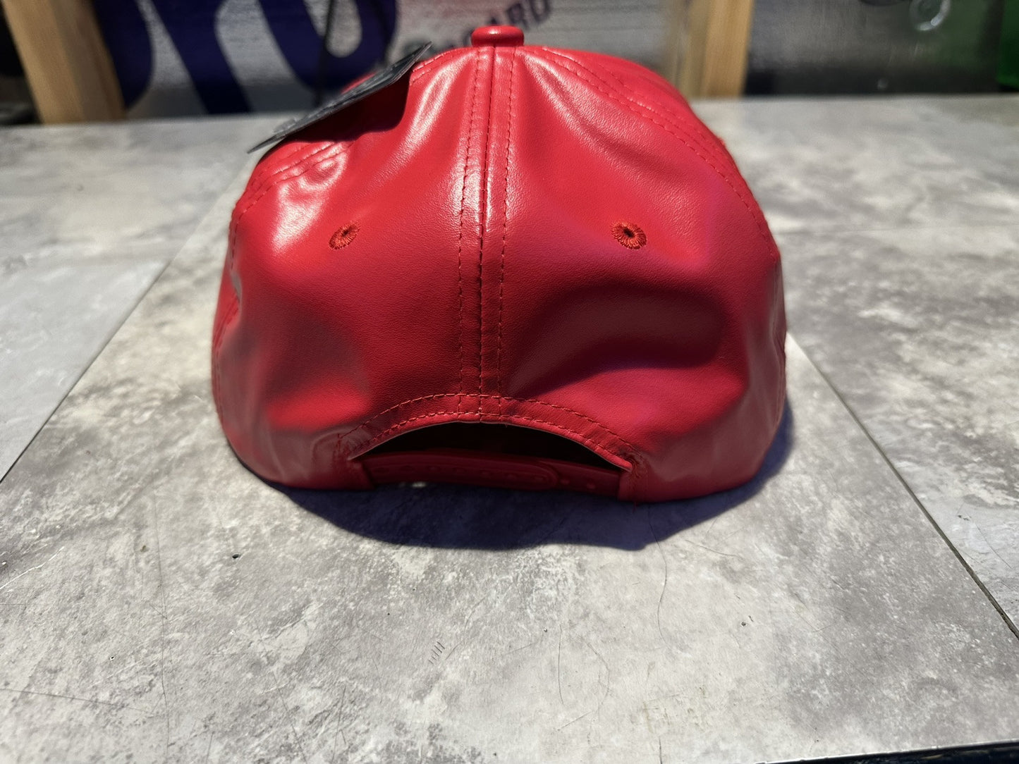 NWT Kipa Premium Philadelphia Phillies Throwback Leather Red/ White P Hat