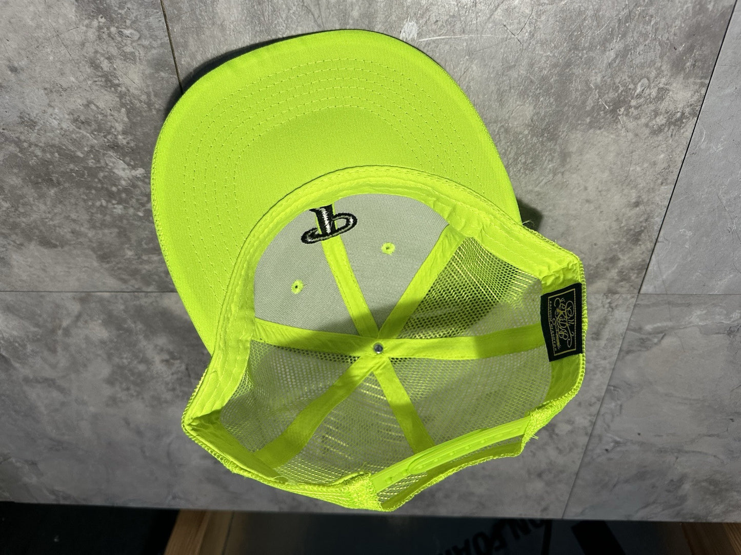 NWT Kipa Premium Philadelphia Phillies Neon Green/ Black P Mesh Hat Ca