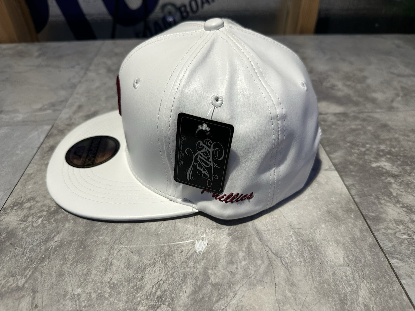 NWT Kipa Premium Philadelphia Phillies Throwback Leather White/ Red P