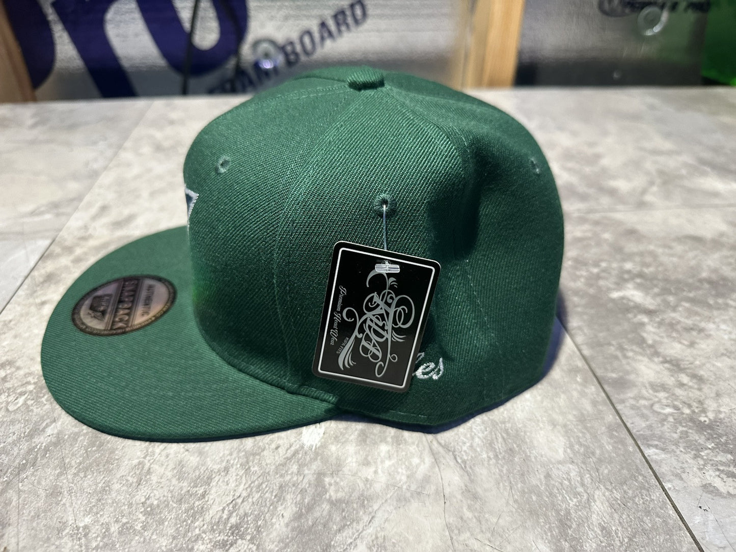 2024 Kipa Premium Green Philadelphia Eagles SnapBack Hat Cap Flat Brim