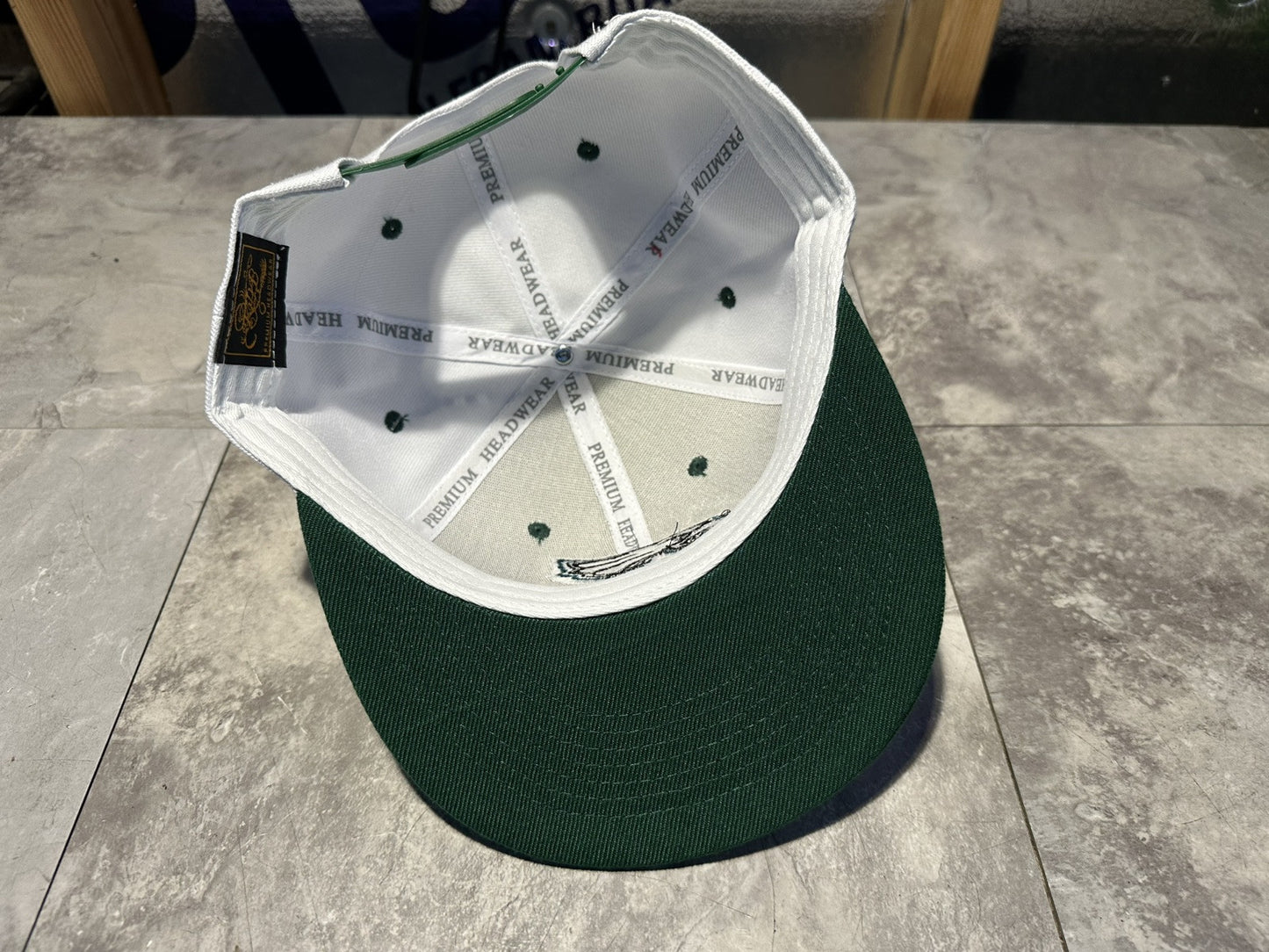 2024 Kipa Premium White/ W Green Brim Philadelphia Eagles SnapBack Hat