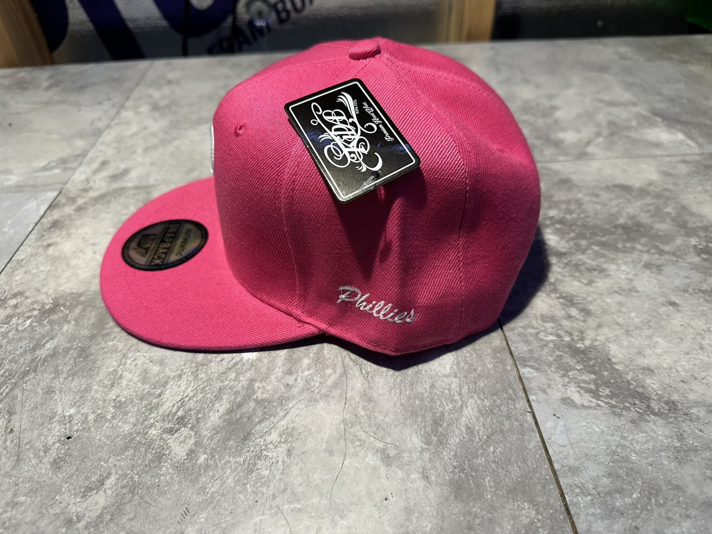 NWT Kipa Premium Philadelphia Phillies Pink/ White P Hat Cap Lid