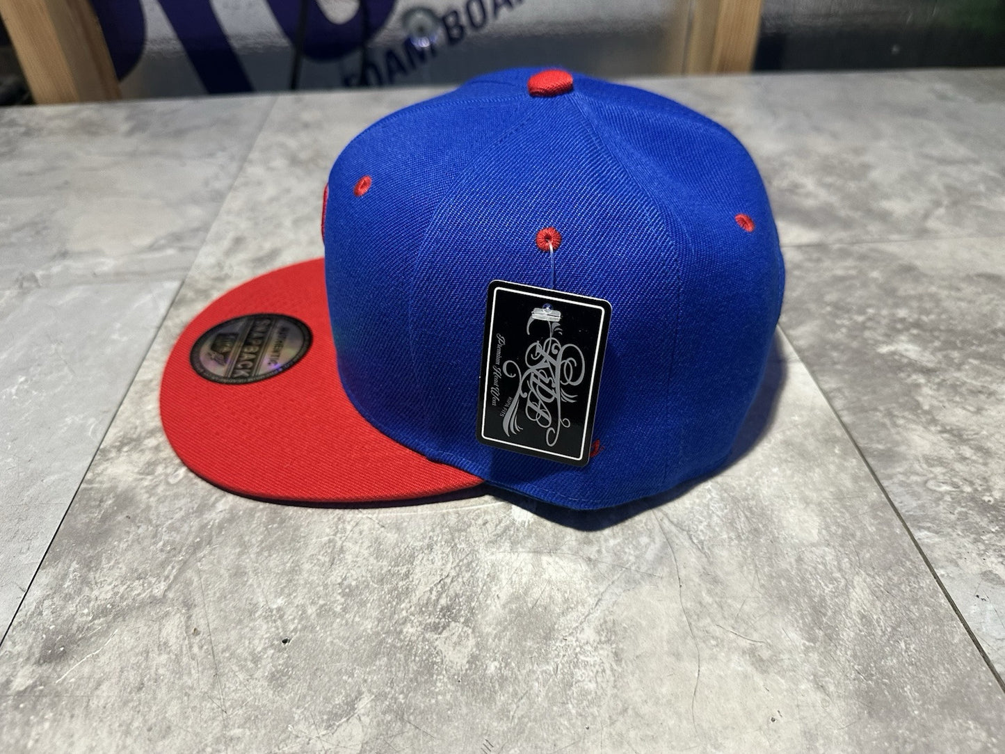 NWT Kipa Premium Philadelphia Phillies Blue / Red P/ Red Brim Hat Cap