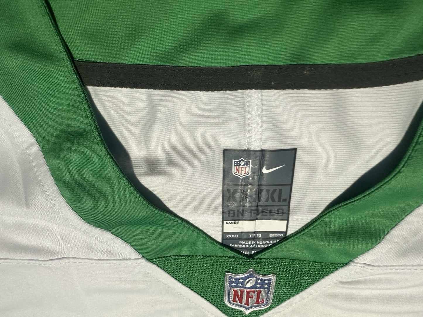 NWT Jason Kelce Philadelphia Eagles Throwback White/ Kelly Green Jerse