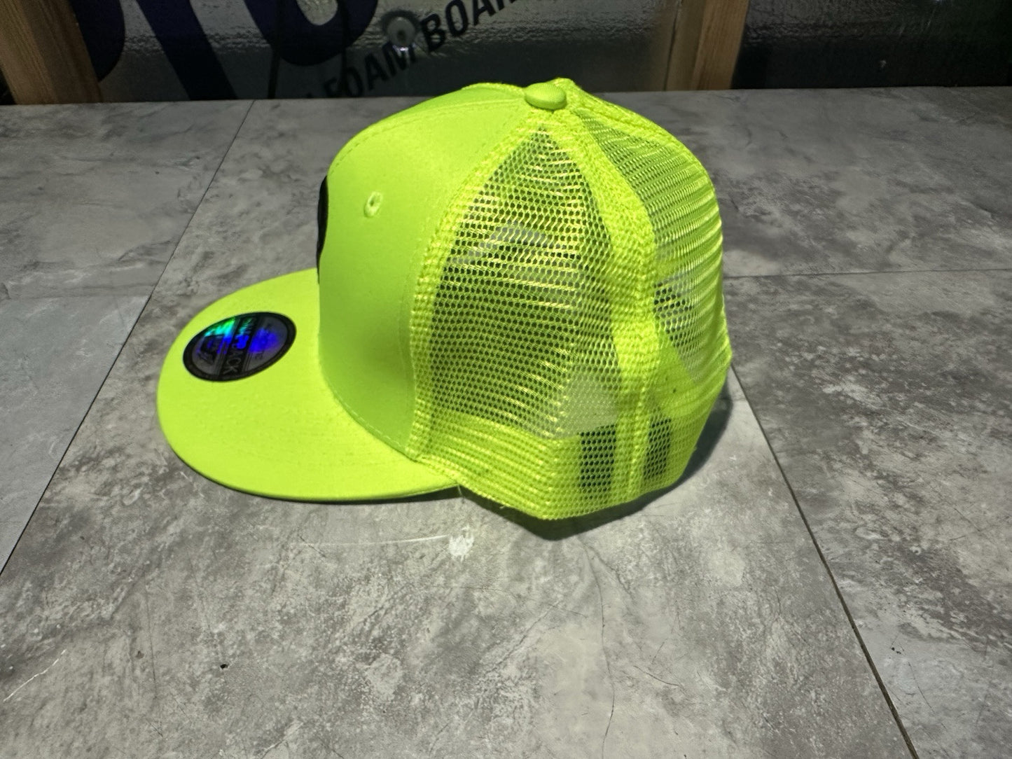 NWT Kipa Premium Philadelphia Phillies Neon Green/ Black P Mesh Hat Ca