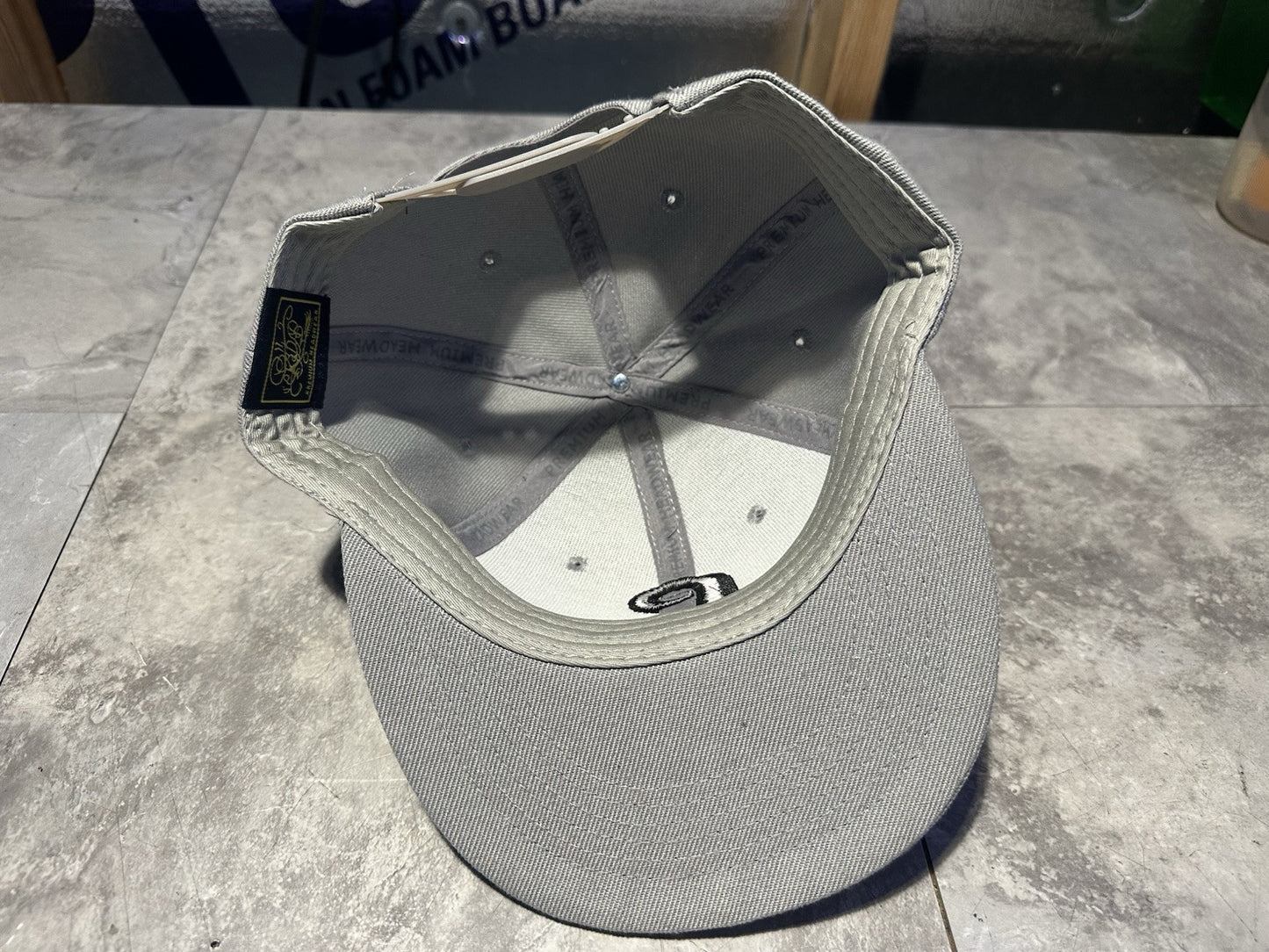 NWT Kipa Premium Philadelphia Phillies Gray/ Black Throwback P Hat Cap