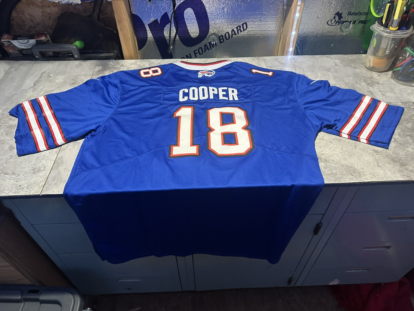 NWT Men’s Nike Amari Cooper # 18 XXXL Buffalo Bills Blue jersey 3XL