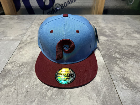 NWT Kipa Premium Philadelphia Phillies Throwback Powder Blue/ Burgundy