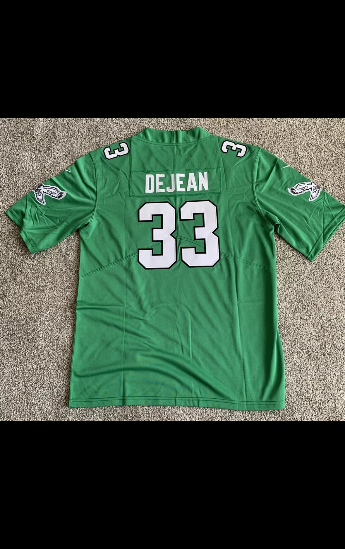 NWT Cooper DeJean Philadelphia Eagles Kelly Green Jersey Size Large