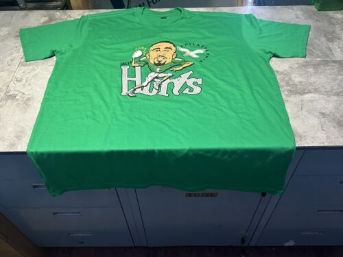 XLarge Philadelphia Eagles Jalen Hurts Kelly Green Throwback Football