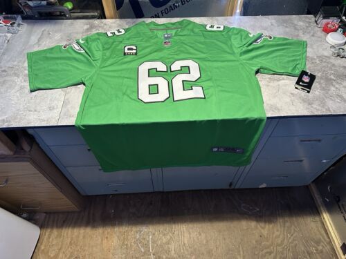 NWT Small Jason Kelce Philadelphia Eagles Throwback Kelly Green Jersey