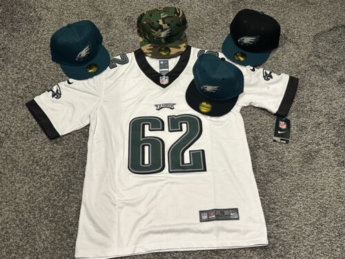 NWT Men’s XLarge Jason Kelce # 62 Philadelphia Eagles White Jersey Combo
