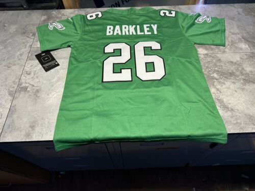 NWT Youth Small Philadelphia Eagles Saquon Barkley Throwback Kelly Green