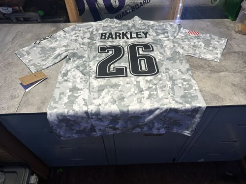NWT Philadelphia Eagles Saquon Barkley Camo 2024 Salute To Service Jersey Small